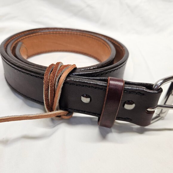 Johnston Gunslinger Belt, Bullhide Double Layer Stiched C C...